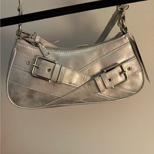 Elegant Silver Crossbody Bag